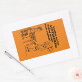 Synthesizer Zombie Explode rechteckige Aufkleber (Umschlag)