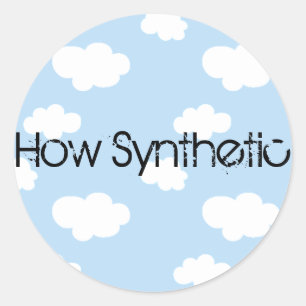 Synthetische Cloud Runder Aufkleber