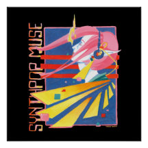 Synthpop Muse 80er Nostalgia Poster