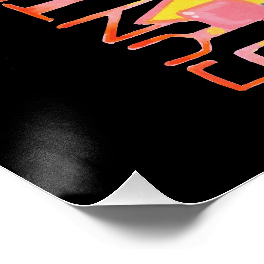 Synthpop Muse 80er Nostalgia Poster (Ecke)