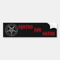 Synths für Satan Aufkleber