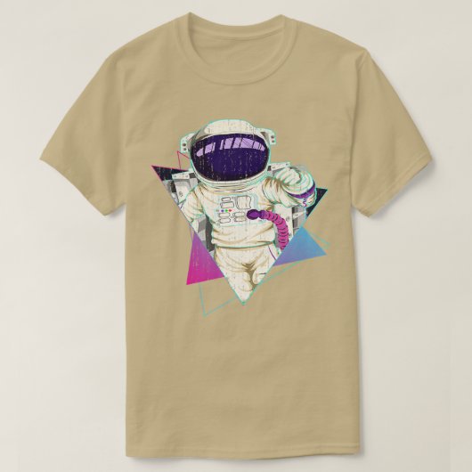 Synthwave ästhetisches Retro Art Space Vaporwave A T-Shirt (Design vorne)