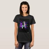 Synthwave Beagle with headphones T-Shirt (Vorne ganz)