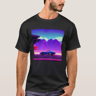 Synthwave Car outrun retrowave futuresynth scfi T-Shirt