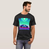 Synthwave Car outrun retrowave futuresynth scfi T-Shirt (Vorne ganz)