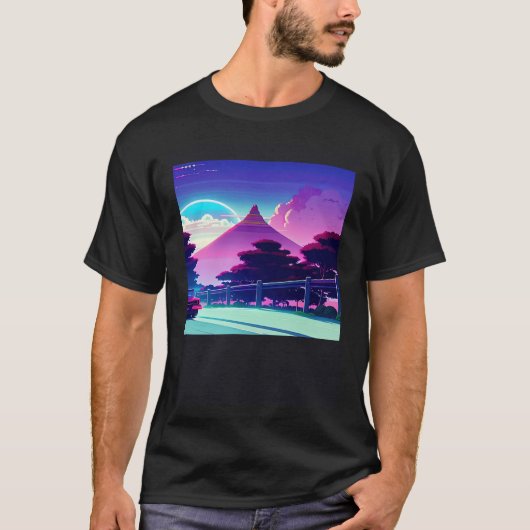 Synthwave Car outrun retrowave futuresynth scfi T-Shirt (Vorderseite)