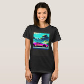 Synthwave Car outrun retrowave futuresynth scfi T-Shirt (Vorne ganz)