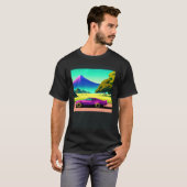 Synthwave Car outrun retrowave futuresynth scfi T-Shirt (Vorne ganz)