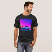 Synthwave Car outrun retrowave futuresynth scfi T-Shirt (Vorne ganz)