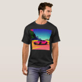 Synthwave Car outrun retrowave futuresynth scfi T-Shirt (Vorne ganz)
