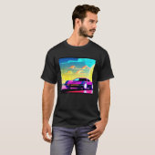 Synthwave Car outrun retrowave futuresynth scfi T-Shirt (Vorne ganz)