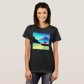 Synthwave Car outrun retrowave futuresynth scfi T-Shirt (Vorne ganz)