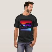 Synthwave Car outrun retrowave futuresynth scfi T-Shirt (Vorne ganz)