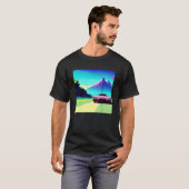 Synthwave Car outrun retrowave futuresynth scfi T-Shirt (Vorne ganz)