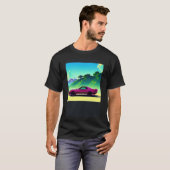 Synthwave Car outrun retrowave futuresynth scfi T-Shirt (Vorne ganz)