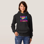 Synthwave car outrun retrowave futuresynth sci fi  hoodie (Vorne ganz)