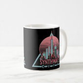Synthwave City Kaffeetasse (VorderseiteRechts)