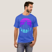 Synthwave Cowboy Horse Wrangler Gift Girl T-Shirt (Vorne ganz)