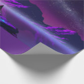 Synthwave Cyberpunk Retrofarben groß g Geschenkpapier (Ecke)