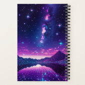 Synthwave Dream Journal Notizblock (Rückseite)