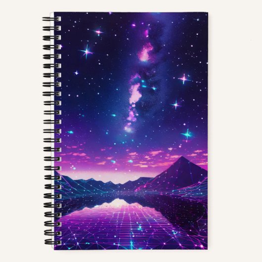 Synthwave Dream Journal Notizblock (Vorderseite)