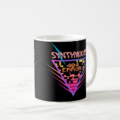 Synthwave-Fehler 404 Kaffeetasse (VorderseiteRechts)