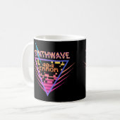 Synthwave-Fehler 404 Kaffeetasse (Vorderseite Links)