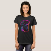 Synthwave Glitch Art Gorilla T-Shirt (Vorne ganz)