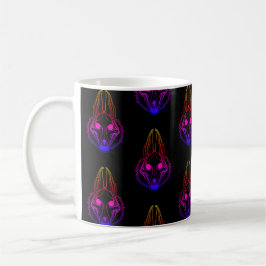 Synthwave Jackals Skull-Kaffee-Tasse Kaffeetasse