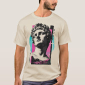 Synthwave Kolossser Moderner christlicher Retro Ra T-Shirt (Vorderseite)