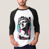 Synthwave Kolossser Moderner Christlicher Retro Ra T-Shirt (Vorderseite)