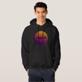 Synthwave Krokodil Retrowave Wildtier Hoodie (Vorne ganz)