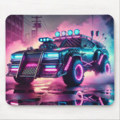 Synthwave Mad Max Apokalypse Car Mousepad (Vorne)