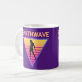 Synthwave Mädchen Kaffeetasse (Vorderseite Links)