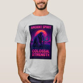 "Synthwave Mammoth T - Shirt | Ancient Spirit Colo (Vorderseite)