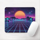 Synthwave-Mauspad Mousepad (Mit Mouse)