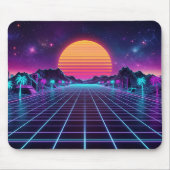 Synthwave-Mauspad Mousepad (Vorne)