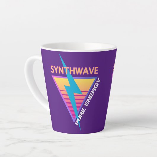 Synthwave Milchtasse (Linke Ecke)