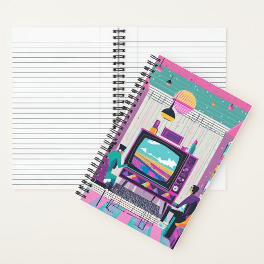 Synthwave Movie Journal Notizblock (Innen)