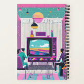 Synthwave Movie Journal Notizblock (Rückseite)