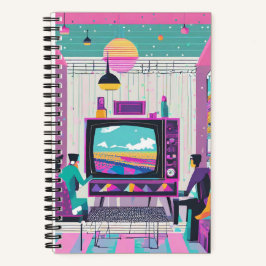 Synthwave Movie Journal Notizblock