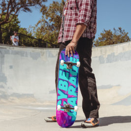 Synthwave Neon Auto Cyberpunk Garage Outrun Skateboard