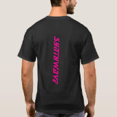 Synthwave Neon Car Graphic T-Shirt (Rückseite)
