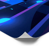 Synthwave Neon City: UFO Poster (Ecke)