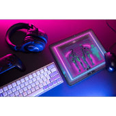 Synthwave Neon Robotic Graphic Mousepad