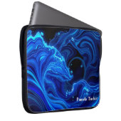 Synthwave Neon Wave Aesthetic Large Laptopschutzhülle (Vorne Rechts)