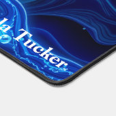 Synthwave Neon Wave Aesthetic Large Schreibtischunterlage (Ecke)