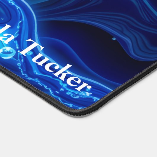 Synthwave Neon Wave Ästhetik Groß Schreibtischunterlage (Ecke)