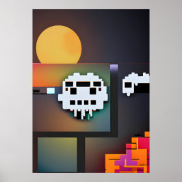 Synthwave Neurality Modernist Poster