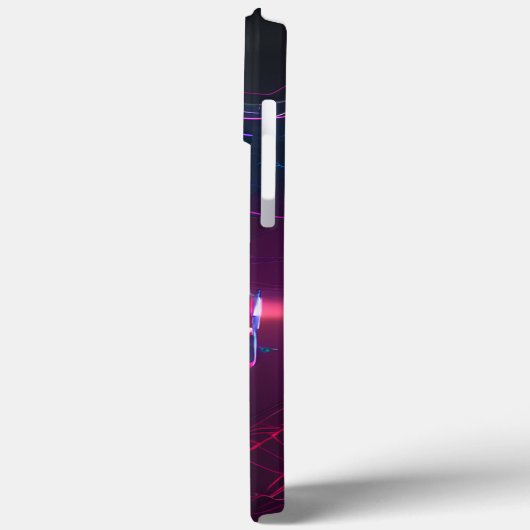 Synthwave NFL Case-Mate iPhone Hülle (Rückseite / Links)